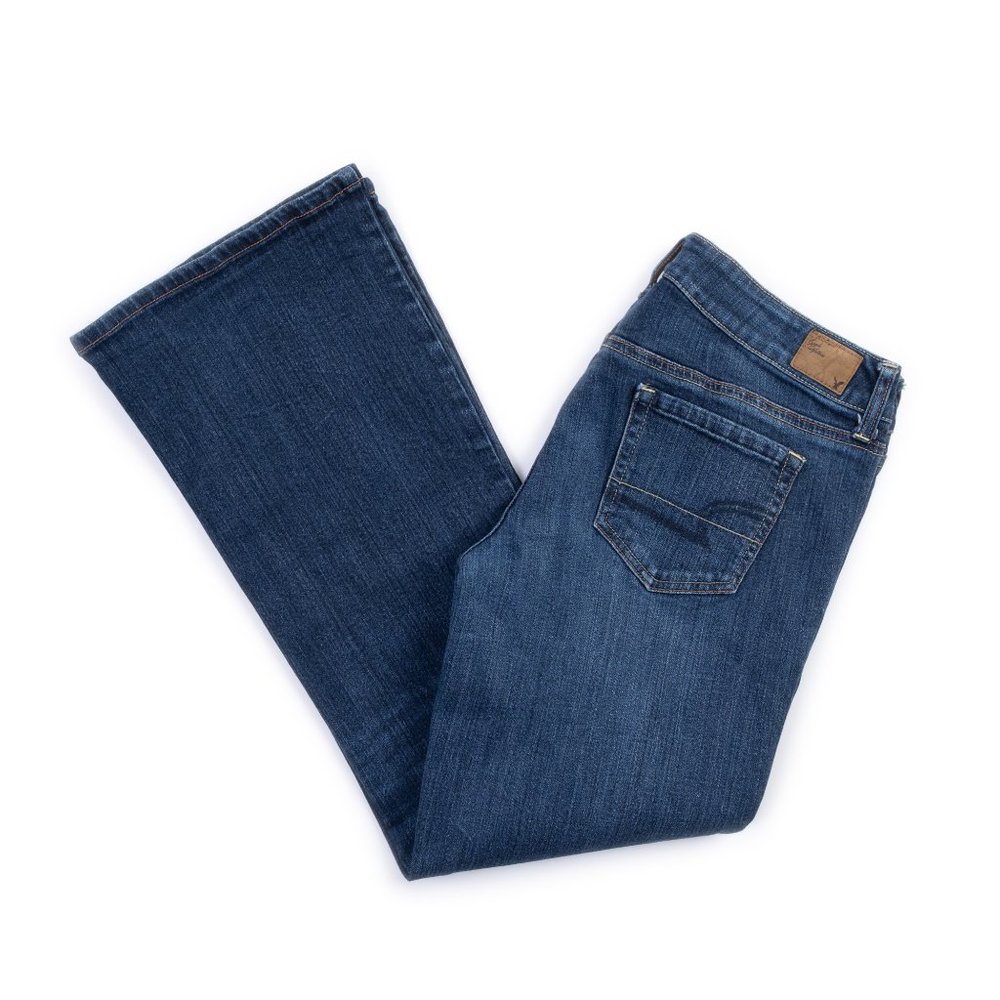 American Eagle Favorite Boyfriend Blue Jeans, Size 12